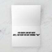 別に詮索してるわけじゃないけど、**40**歳になってる？ カード (内部)