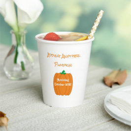 別のかぼちゃの追加 紙コップ