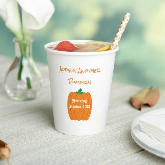 別のかぼちゃの追加 紙コップ (インサイチュ)