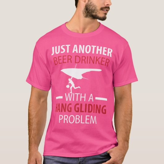 別のつるビールを飲む人を滑空する Tシャツ (正面)