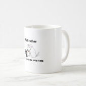 別のものからの私の兄弟母おもしろいなコーヒーカップ コーヒーマグカップ (正面右)