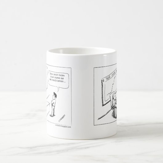 別のものは2008株価指数の図表を見ます コーヒーマグカップ (中央)