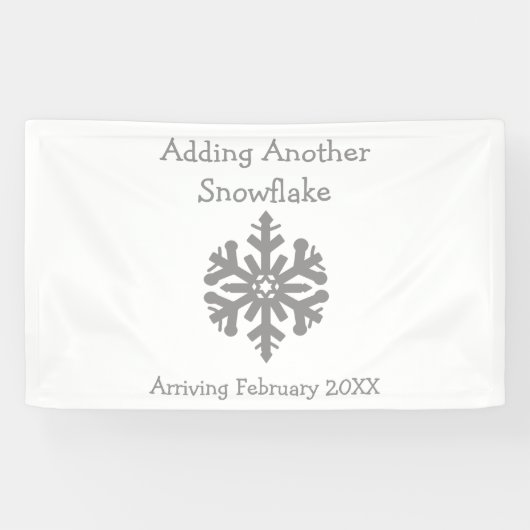 別のスノーフレークの追加 横断幕 (横)