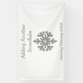 別のスノーフレークの追加 横断幕 (縦)