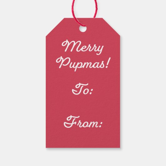 別のセーターじゃない！ブルドッグフランスのギフトラベル ギフトタグ (裏面)