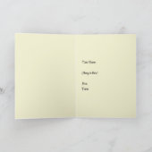 別のダイエット女性折り畳みグリーティングカード カード (内部)