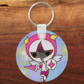 別のチビ（小さくかわいく書いた感じ）騎士 キーホルダー (正面)