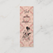 別のチャプターのみ…ヴィンテージピンクカードブックマーク スキニー名刺 (正面)