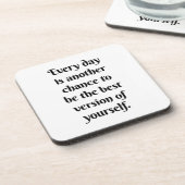 別のチャンス懸命プラスチックコースター コースター (左側)