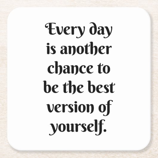 別のチャンス紙コースター スクエアペーパーコースター (正面)