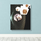 別のディメンションへの移行 キャンバスプリント (インサイチュ (ウッドフロア))