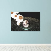 別のディメンションへの移行 キャンバスプリント (インサイチュ (ウッドフロア))