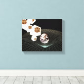 別のディメンションへの移行 キャンバスプリント (インサイチュ (ウッドフロア))