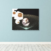 別のディメンションへの移行 キャンバスプリント (インサイチュ (ウッドフロア))