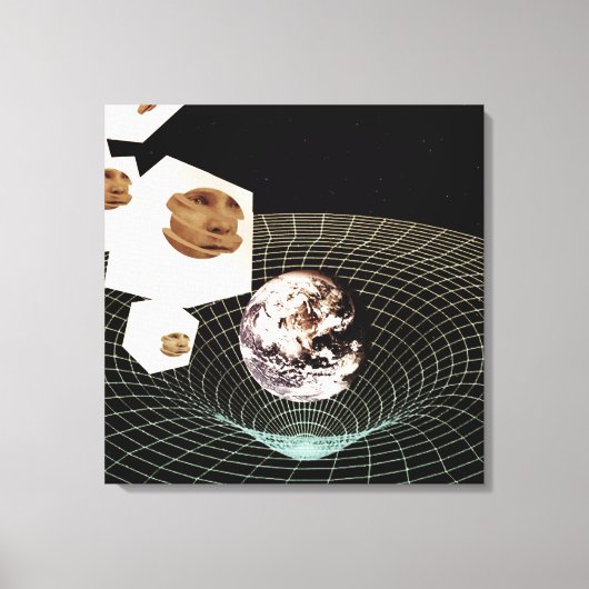 別のディメンションへの移行 キャンバスプリント (正面)