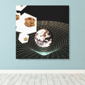 別のディメンションへの移行 キャンバスプリント (インサイチュ (ウッドフロア))