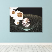 別のディメンションへの移行 キャンバスプリント (インサイチュ (ウッドフロア))