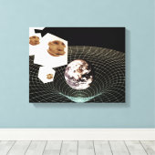 別のディメンションへの移行 キャンバスプリント (インサイチュ (ウッドフロア))