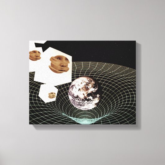 別のディメンションへの移行 キャンバスプリント (正面)