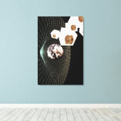 別のディメンションへの移行 キャンバスプリント (インサイチュ (ウッドフロア))