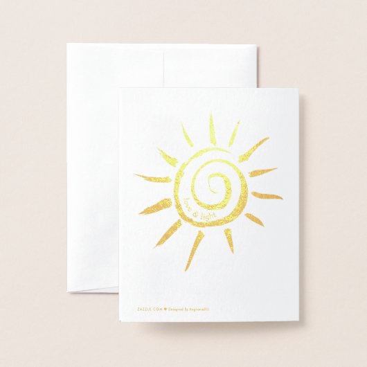 別のトリップのまわりにザサンカスタム誕生日実在 箔カード (裏面封筒付き)