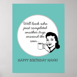 別のトリップザのまわりにサンおもしろいレトロカスタム ポスター