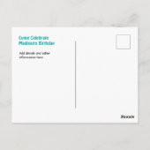 別のトリップザのまわりにサンボホ誕生日招待状 ポストカード (裏面)