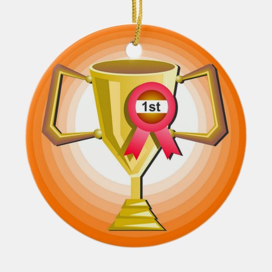 別のトロフィ セラミックオーナメント (正面)