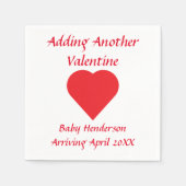 別のバレンタインの追加 スタンダードカクテルナプキン (正面)
