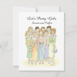 別のパーティーガル招待状 招待状