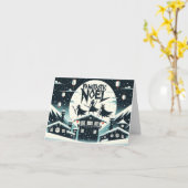 別のファンタジックなクリスマス カード (黄色い花)