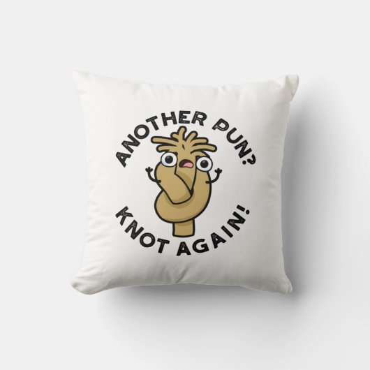 別のプリン?再び面白いプーンの結び目 クッション (正面)