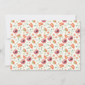 別のベビーは、醸造フローラティーポット散水 招待状 (裏面)