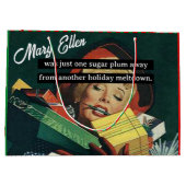 別のホリデーメルト遠くにダウンからのシュガープラム ラージペーパーバッグ (裏面)