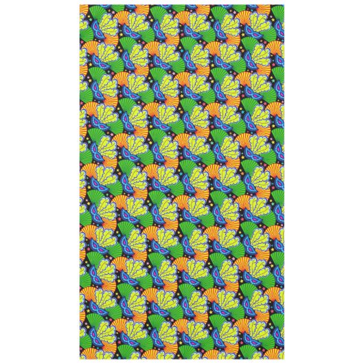 別のマルディグラポップ・アートのスファッション テーブルクロス (正面)