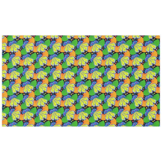 別のマルディグラポップ・アートのスファッション テーブルクロス (正面(横))