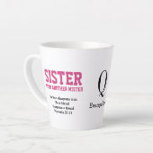 別のミスター・モノグラムの姉妹 カフェラテマグ (左アングル)