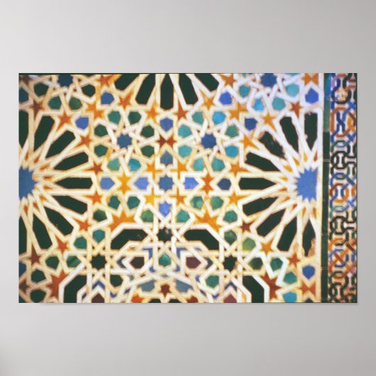 別のムーア風のタイル ポスター (正面)