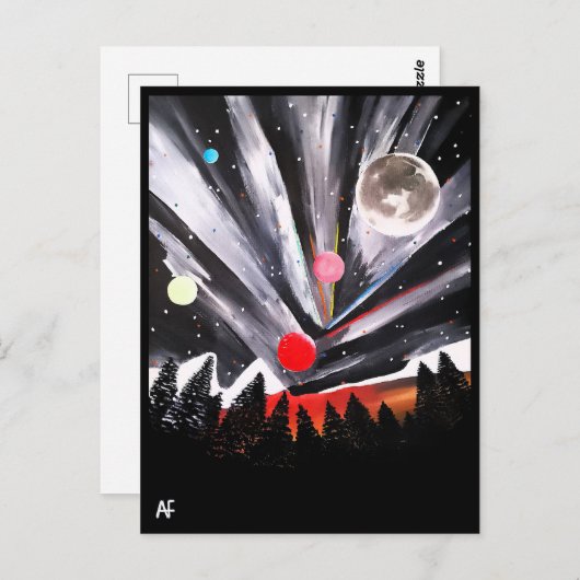 別の世界絵を描ズバイアルフレッドキツネ収集可能 ポストカード (正面/裏面)