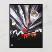 別の世界絵を描ズバイアルフレッドキツネ収集可能 ポストカード (正面)