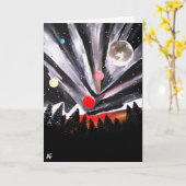 別の世絵を描界バイアルフレッドキツネ カード (黄色い花)