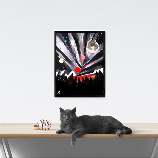 別の世絵を描界バイアルフレッドキツネ キャンバスプリント