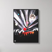 別の世絵を描界バイアルフレッドキツネ キャンバスプリント (正面)