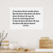 別の医者を医者にする（舌のツイスター） ポスター (キッチン)