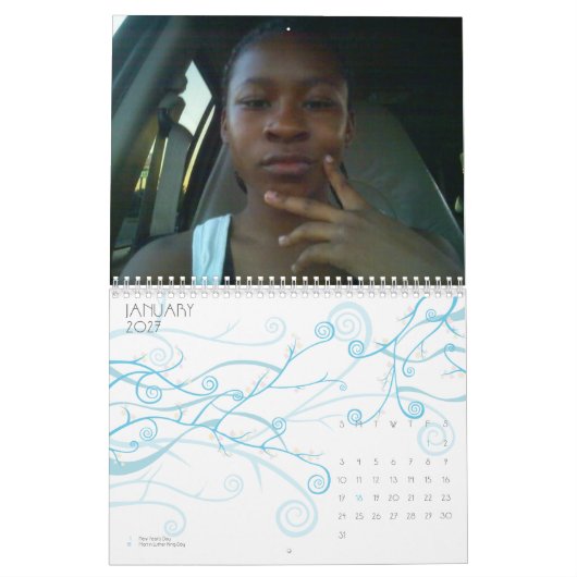 別の大きい私 カレンダー (1月 2027)