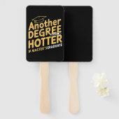 別の学位ホッタマスターの学位の卒業 ハンドファン (正面&裏面)