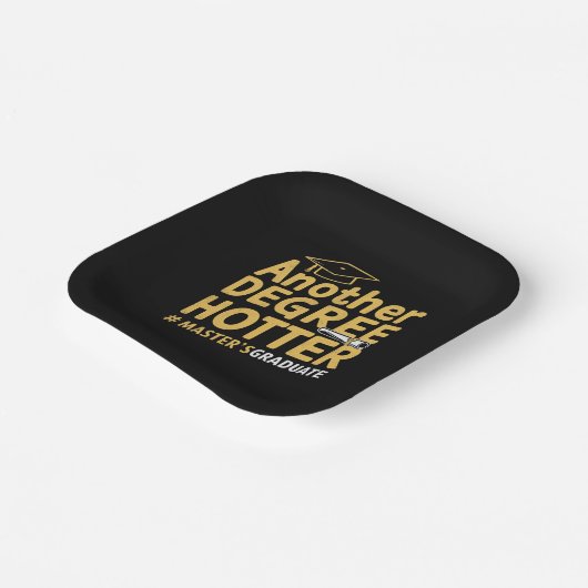 別の学位ホッタマスターの学位の卒業 ペーパープレート (傾斜あり)