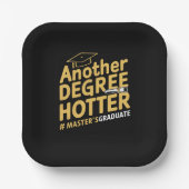 別の学位ホッタマスターの学位の卒業 ペーパープレート (正面)