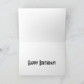 「別の完了した旅のおめでとう」誕生日カード サンキューカード (内部)