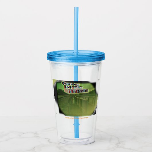 別の寸法3Dに交差 アクリルタンブラー (正面)